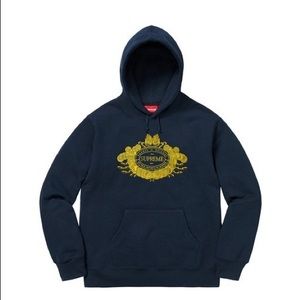 Supreme Hoodie Love or Hate Navy FW18